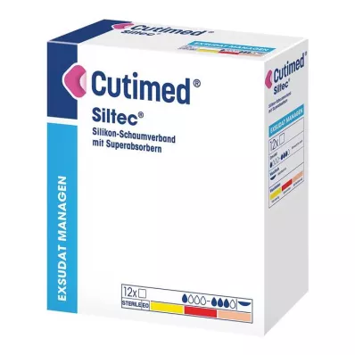Cutimed Siltec pěnový obvaz 10x20 cm jemně přilnavý, 12 kusů