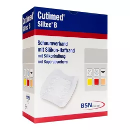 CUTIMED Siltec B Pěnový obvaz 17,5x17,5 cm s lepidlem, 6 ks