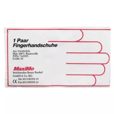HANDSCHUHE Bavlněné nadkolenky velikosti 10, 2 ks