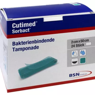 Cutimed Sorbact tamponády 2x50 cm, 24 ks