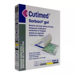 CUTIMED Gelové kompresy Sorbact 7,5x15 cm, 12 ks