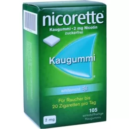 NICORETTE Žvýkačky 2 mg bílá máta, 105 ks