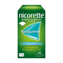 NICORETTE Žvýkačky 2 mg bílá máta, 105 ks