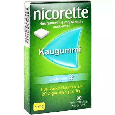 NICORETTE Žvýkačky 4 mg bílá máta, 30 ks