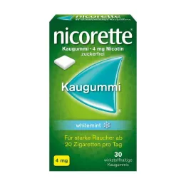 NICORETTE Žvýkačky 4 mg bílá máta, 30 ks