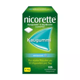 NICORETTE Žvýkačky 4 mg bílá máta, 105 ks