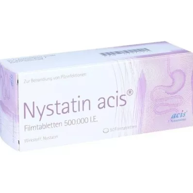 NYSTATIN acis potahované tablety, 50 ks