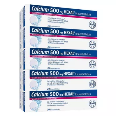 Calcium 500 Hexal šumivé tablety, 100 ks
