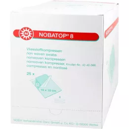 NOBATOP 8 Kompresy 10x10 cm sterilní, 25X5 ks