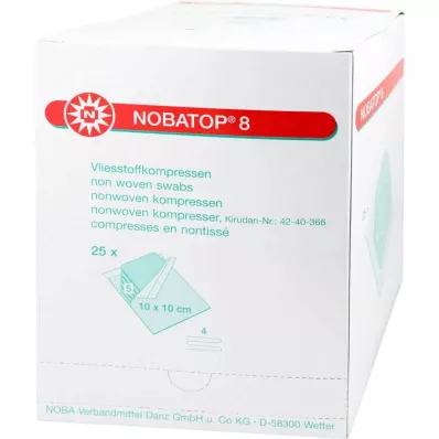 NOBATOP 8 Kompresy 10x10 cm sterilní, 25X5 ks