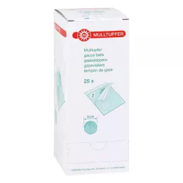 MULLTUPFER sterilní velikost švestky, 25X2 ks