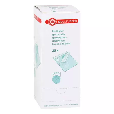 MULLTUPFER sterilní velikost švestky, 25X2 ks
