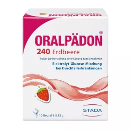 ORALPÄDON 240 Strawberry Btl. prášek, 10 ks