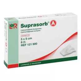 SUPRASORB A Kalcium alginát Compr.5x5 cm, 8 ks