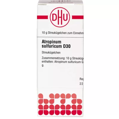 ATROPINUM SULFURICUM D 30 globulí, 10 g