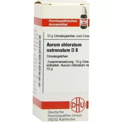 AURUM CHLORATUM NATRONATUM D 8 globulí, 10 g