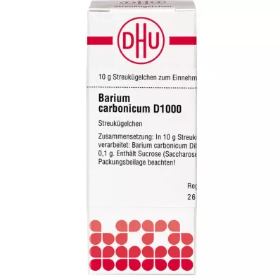 BARIUM CARBONICUM D 1000 globulí, 10 g