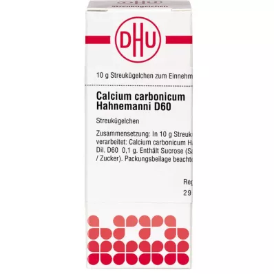 CALCIUM CARBONICUM Hahnemanni D 60 globulí, 10 g