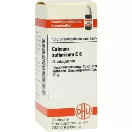 CALCIUM SULFURICUM C 6 globulí, 10 g