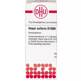 HEPAR SULFURIS D 1000 globulí, 10 g