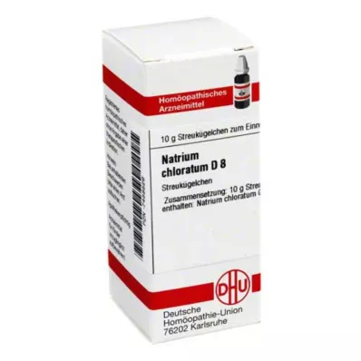 NATRIUM CHLORATUM D 8 globulí, 10 g