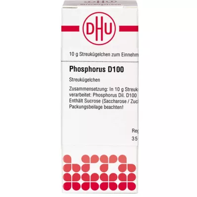 PHOSPHORUS D 100 globulí, 10 g