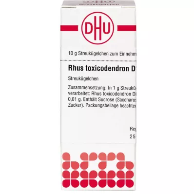 RHUS TOXICODENDRON D 1000 globulí, 10 g