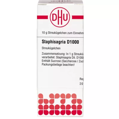 STAPHISAGRIA D 1000 globulí, 10 g