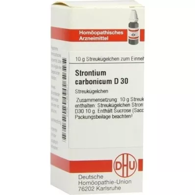 STRONTIUM CARBONICUM D 30 globulí, 10 g