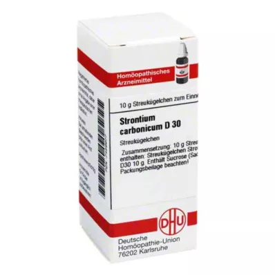 STRONTIUM CARBONICUM D 30 globulí, 10 g