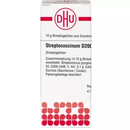 STREPTOCOCCINUM D 200 globulí, 10 g