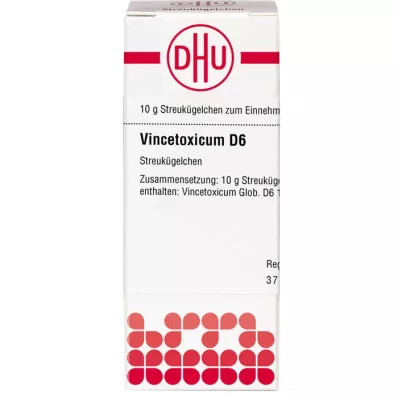 VINCETOXICUM D 6 globulí, 10 g