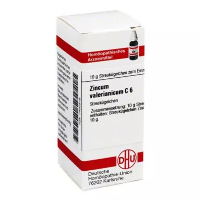 ZINCUM VALERIANICUM C 6 globulí, 10 g