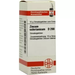 ZINCUM VALERIANICUM D 200 globulí, 10 g