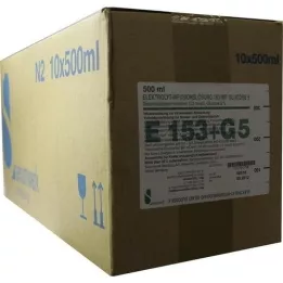 ELEKTROLYT Inf.-Lsg. 153 w.Glukóza 5, 10X500 ml