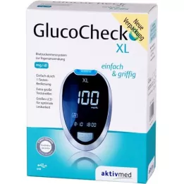 GLUCOCHECK XL Sada glukometru mg/dl, 1 ks