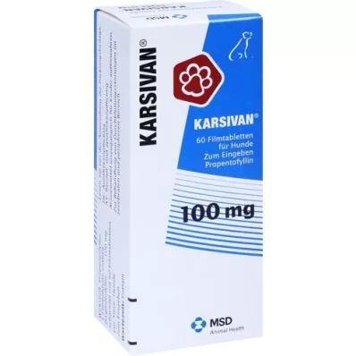 KARSIVAN 100 potahovaných tablet pro psy, 60 ks