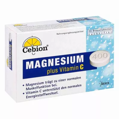 Cebion Plus Magnesium 400 šumivé tablety (20 kusů)