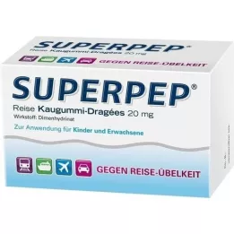 SUPERPEP Cestovní žvýkačky 20 mg, 20 ks