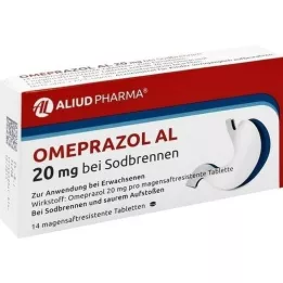 OMEPRAZOL AL 20 mg b.Sodbr.žaludeční šťávy tablety, 14 ks