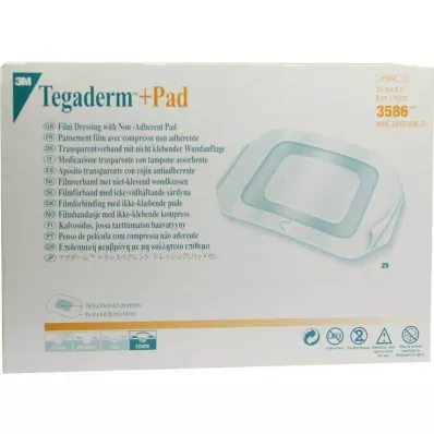 TEGADERM 3M Plus Pad 9x10 cm Ready Made.3586, 25 ks