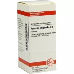 FUMARIA OFFICINALIS D 6 tablet, 80 ks