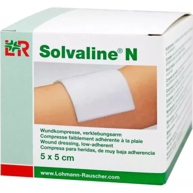 Solvaline N 5x5 cm sterilní obklady, 25 ks