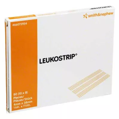 LEUKOSTRIP Šicí pásky 4x38 mm, 10X8 ks