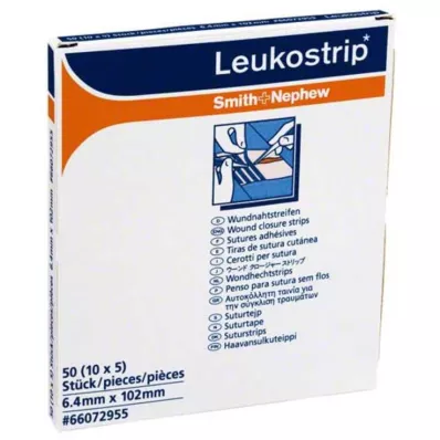 LEUKOSTRIP Šicí pásky 6,4x102 mm, 10X5 ks