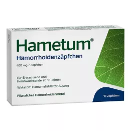 HAMETUM Hemoroidální čípky, 10 ks