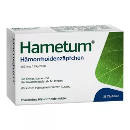 HAMETUM Hemoroidální čípky, 25 ks