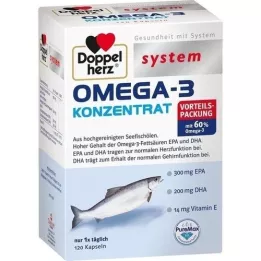 DOPPELHERZ Omega-3 koncentrát systémové kapsle, 120 ks