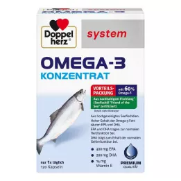 DOPPELHERZ Omega-3 koncentrát systémové kapsle, 120 ks