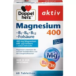 DOPPELHERZ Hořčík 400 mg tablety, 60 ks